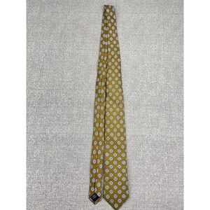 Charles Tyrwhitt Tie Gold Geometric Print 100% Silk Jermyn Street, London
